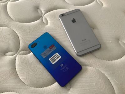 Лот: 12879875. Фото: 1. Xiaomi Mi 8 Lite - Синий градиент... Смартфоны