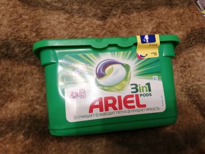Лот: 13984462. Фото: 1. Ariel 13 капсул новая. Для стирки... Инвентарь для уборки