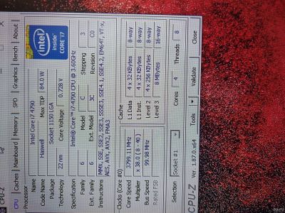 Лот: 13616982. Фото: 1. Комплект I7 4790 + msi z97-g43-gaming... Компьютеры в сборе