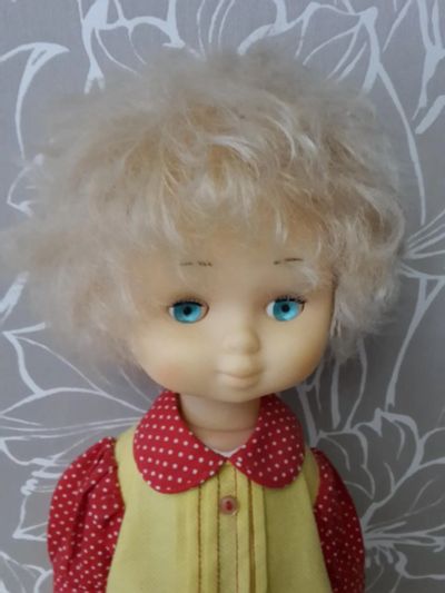 Лот: 10575608. Фото: 1. Винтажная кукла Советских времен. Куклы