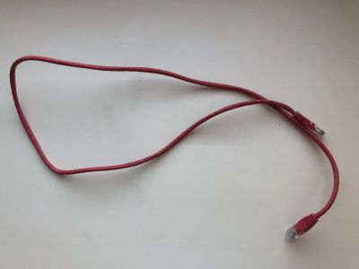 Лот: 25415343. Фото: 1. Патч-корд красный Cat5e RJ-45... Сетевые кабели