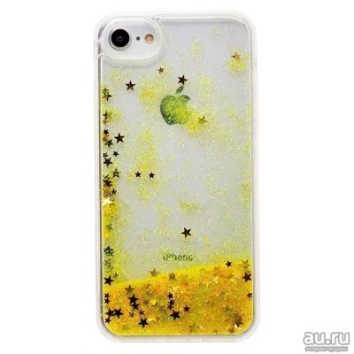 Лот: 12993524. Фото: 1. Чехол iPhone 7/ 8 Плавающие блестки... Чехлы, бамперы
