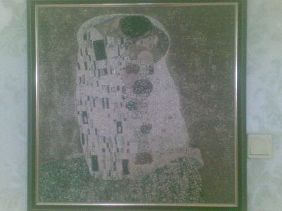 Лот: 6488922. Фото: 1. Картина Поцелуй (картина Климта... Произведения