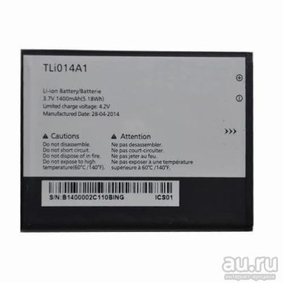 Лот: 8424055. Фото: 1. АКБ оригинал Alcatel OT4010D TLi014A1... Аккумуляторы