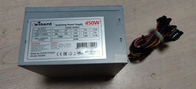 Лот: 21136212. Фото: 1. Блок питания 450 Вт ATX/molex... Корпуса, блоки питания