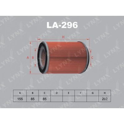 Лот: 13357191. Фото: 1. Lynx LA-296 Воздушный фильтр. Расходные материалы