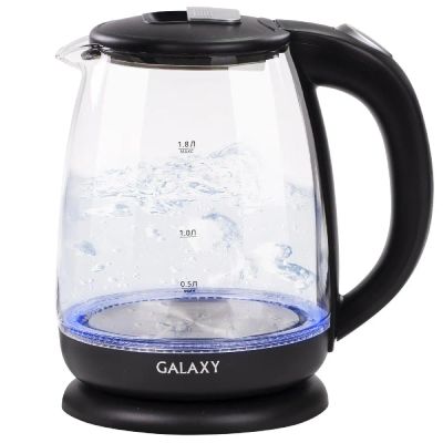 Лот: 21249182. Фото: 1. Чайник GALAXY GL-0554 стекло 1... Чайники, кофемашины, кулеры