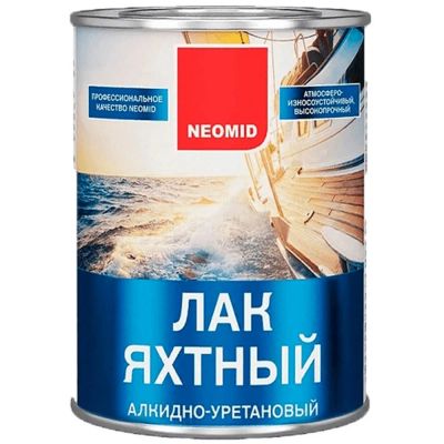 Лот: 19044655. Фото: 1. Лак НЕОМИД яхтный п/матовый 0... Краски, лаки, растворитель