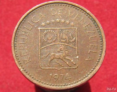 Лот: 14591468. Фото: 1. Венесуэла 5 сентимо, 1974г. Остальные страны