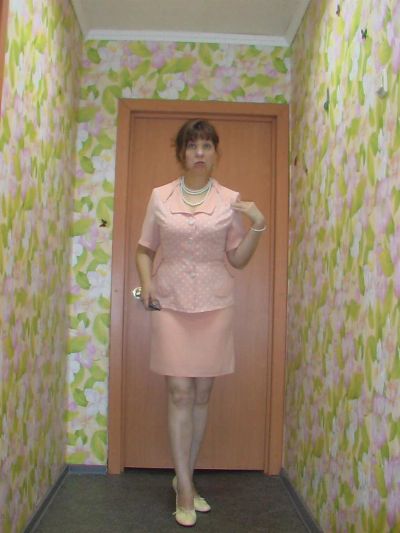 Лот: 3543381. Фото: 1. Платье - костюм из креппа. Костюмы