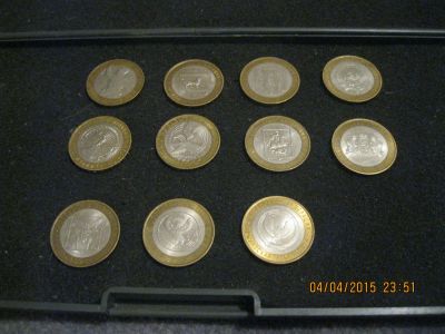 Лот: 5341974. Фото: 1. коллекция монет 10 рублевок последние. Россия после 1991 года