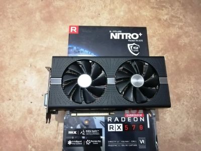 Лот: 16830855. Фото: 1. Видеокарта Saphire Radeon RX570... Видеокарты