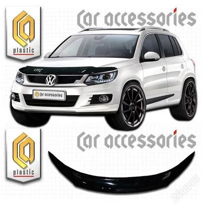 Лот: 4831672. Фото: 1. Дефлектор капота (чёрный) Volkswagen... Детали тюнинга
