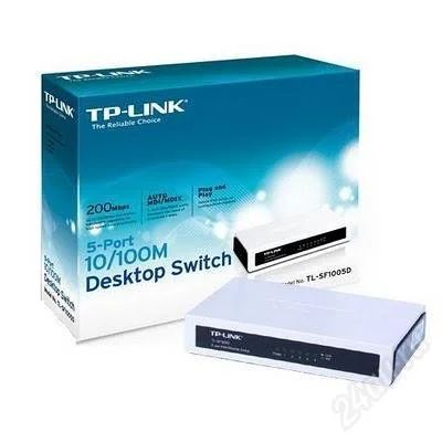 Лот: 1100258. Фото: 1. Коммутатор TP-LINK TL-SF1005D. Маршрутизаторы (роутеры)