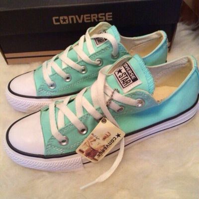 Лот: 7481861. Фото: 1. Кеды мятные converse р.39, новые. Кеды, кроссовки, слипоны