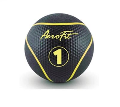 Лот: 25259535. Фото: 1. Набивной мяч 1 кг Aerofit AFMB1... Фитнес, аэробика и гимнастика