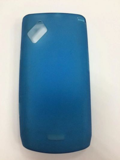 Лот: 10522551. Фото: 1. Чехол Samsung S8530 Силикон Синий... Чехлы, бамперы
