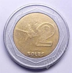Лот: 101815. Фото: 1. Перу. 2 соль 1994г. Биметалл!. Остальные страны