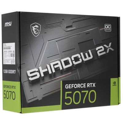 Лот: 23332529. Фото: 1. Видеокарта RTX 5070 MSI Shadow... Видеокарты