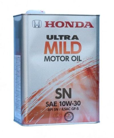 Лот: 14492879. Фото: 1. Honda 10W-30 Ultra Mild SN, 4L. Масла, жидкости