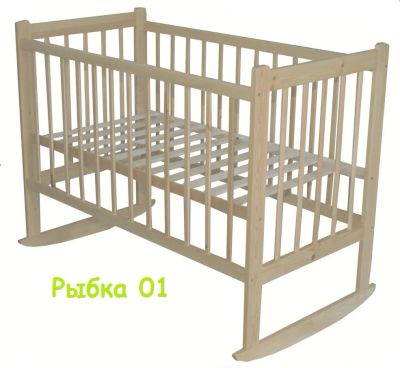Лот: 4671368. Фото: 1. Детская Кроватка "Рыбка 01". Детские кровати и кроватки