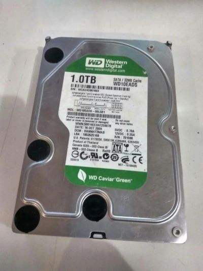 Лот: 9043900. Фото: 1. Western Digital Caviar Green 1Tb... Жёсткие диски (HDD)