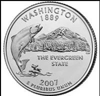 Лот: 8274624. Фото: 1. США.25 центов 2007 г. Washington... Америка