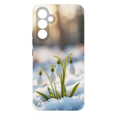 Лот: 25134865. Фото: 1. Чехол Krutoff Soft Case "Подснежники... Чехлы, бамперы