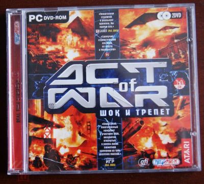 Лот: 22148940. Фото: 1. Act of War Шок и Трепет =2DVD=. Игры для ПК