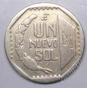 Лот: 1580434. Фото: 1. Перу. 1 новый соль 1994г. Америка