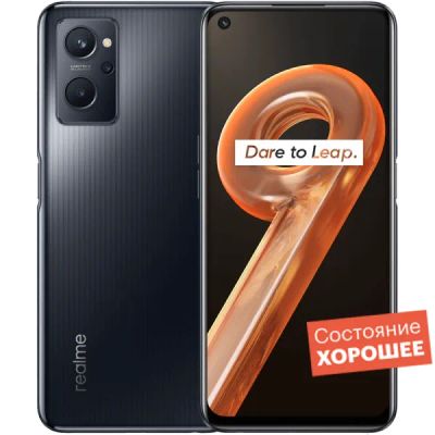Лот: 22221611. Фото: 1. Смартфон realme 9i 128GB Черный... Смартфоны