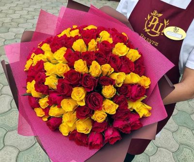 Лот: 15296393. Фото: 1. 101 МИНИ РОЗА. Свежие цветы