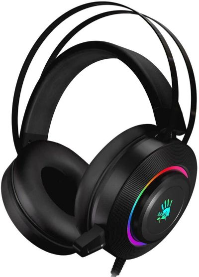 Лот: 25013874. Фото: 1. Игровая гарнитура A4Tech Bloody... Акустические системы