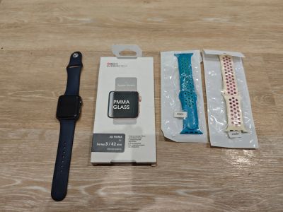 Лот: 23519741. Фото: 1. Часы Apple Watch serious 1+ ремешки... Смарт-часы, фитнес-браслеты, аксессуары