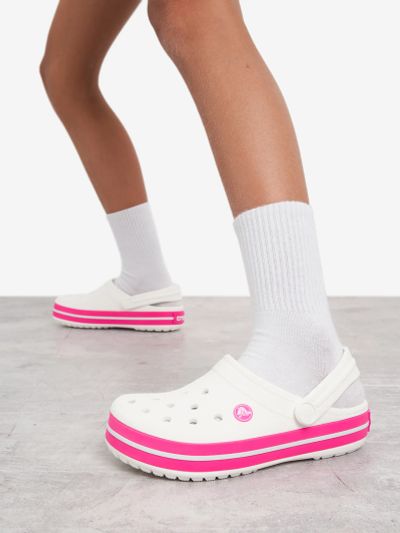 Лот: 25626638. Фото: 1. Сабо для девочек Crocs, Белый. Другое (одежда, обувь, галантерея)