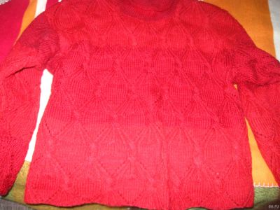 Лот: 13390741. Фото: 1. Красный свитерок. Готовые изделия