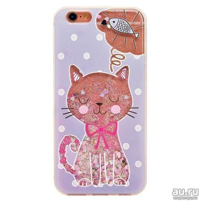 Лот: 12993531. Фото: 1. Чехол iPhone 7/ 8 Плавающие блестки... Чехлы, бамперы