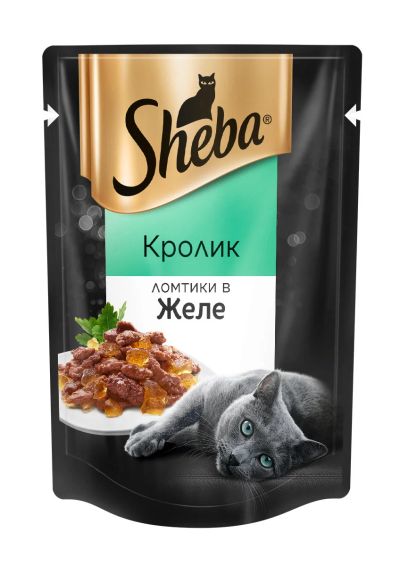 Лот: 15056113. Фото: 1. (Шеба) Кролик ломтики в желе 85гр... Корма