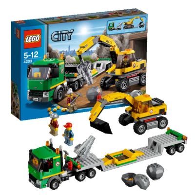 Лот: 9447539. Фото: 1. LEGO City 4203 Экскаватор и транспортёр. Конструкторы