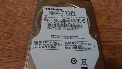 Лот: 7964181. Фото: 1. HDD 320 Toshiba (Для ноутбука). Жёсткие диски (HDD)