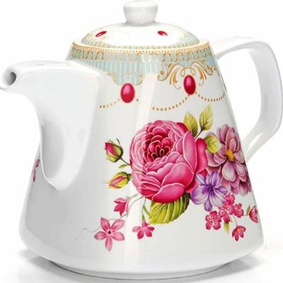 Лот: 17018605. Фото: 1. Чайник фарфоровый заварочный 1... Чайники, заварники, турки