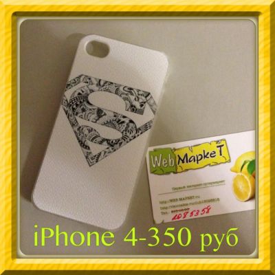 Лот: 3843833. Фото: 1. Чехол супермен на iPhone 4 4s. Чехлы, бамперы