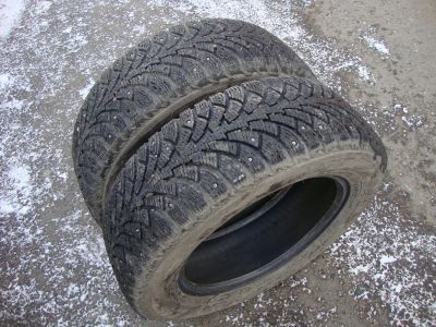 Лот: 13271905. Фото: 1. 195/65/15 Nokian Nоrdman-4 (шипы... Шины