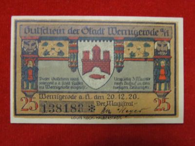 Лот: 6346361. Фото: 1. 25 нотгельд Германия 1920 год. Германия и Австрия