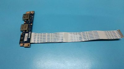Лот: 16452844. Фото: 1. Б/У плата с разъемами USB на шлейфе... Печатные платы