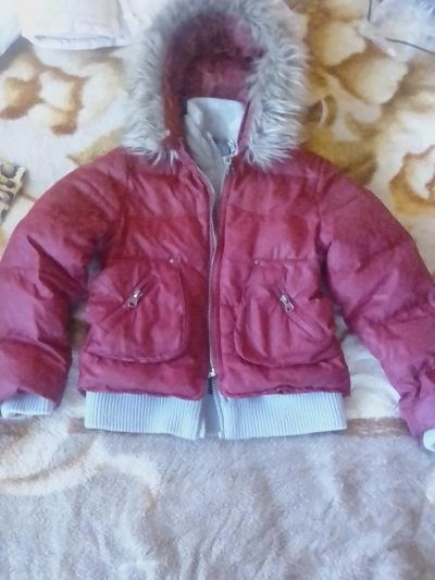 Лот: 9553508. Фото: 1. Куртка Zara Kids р 110 темно красная... Верхняя одежда
