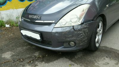 Лот: 9826518. Фото: 1. Бампер Toyota Wish (Под ремонт... Кузов