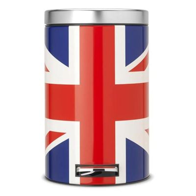 Лот: 24542280. Фото: 1. Мусорный бак Brabantia Union Jack... Инвентарь для уборки