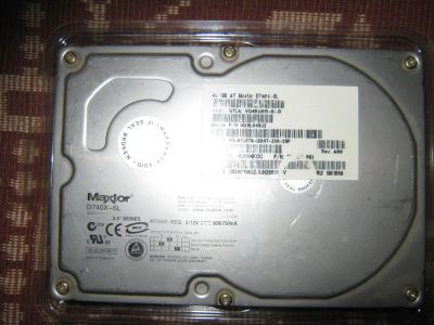 Лот: 6028132. Фото: 1. винчестер Maxtor-40гиг. Жёсткие диски (HDD)
