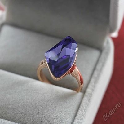 Лот: 6355322. Фото: 1. Кольцо Swarovski позолота. Кольца, перстни
